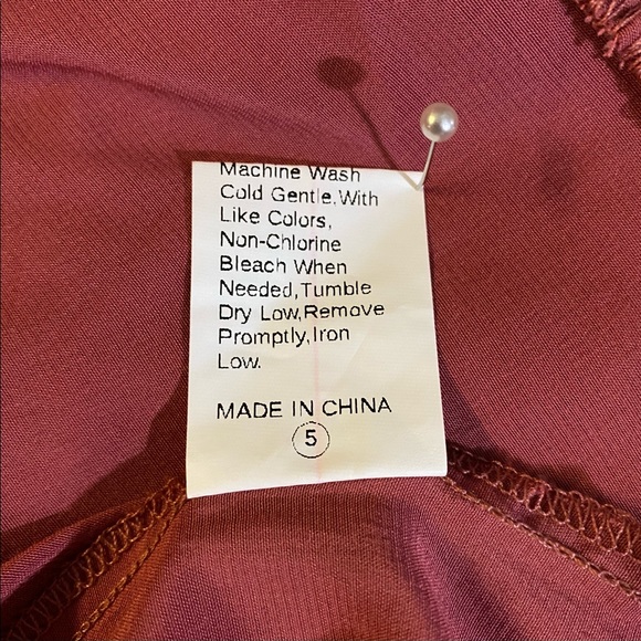 Shein Dress Ruffled Sleeve Elastic Waist Size XS Pink - Picture 5 of 5